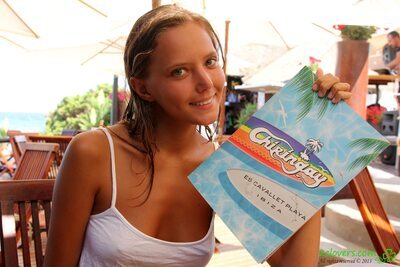 Photo cat&eacute;goris&eacute;e avec&nbsp;: Skinny, 2clovers.com, Blonde, Es Cavallet Beach Part 1, Katya Clover - Mango A, Russian, Sexy Wallpaper, Smiling, Cute, Safe for work, Tanned