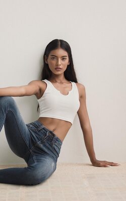 Photo catégorisée avec : Skinny, Alisa Arunahiran, Asian, Brunette, Eyes, Thai, Cute, Tummy