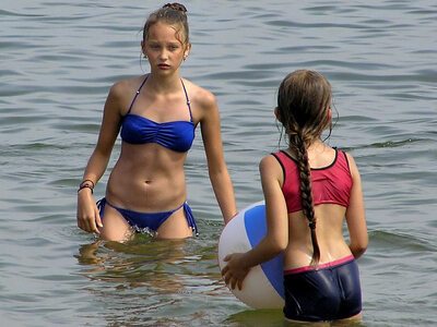 Picture tagged with: Skinny, Beach, Bikini, Blonde, Brunette, Sexy Wallpaper, 2 girls, Ass - Butt, Braid, Cute, Tummy