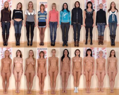 Photo catégorisée avec : Skinny, Blonde, Brunette, 10 girls, Legs, Small Tits, Tummy